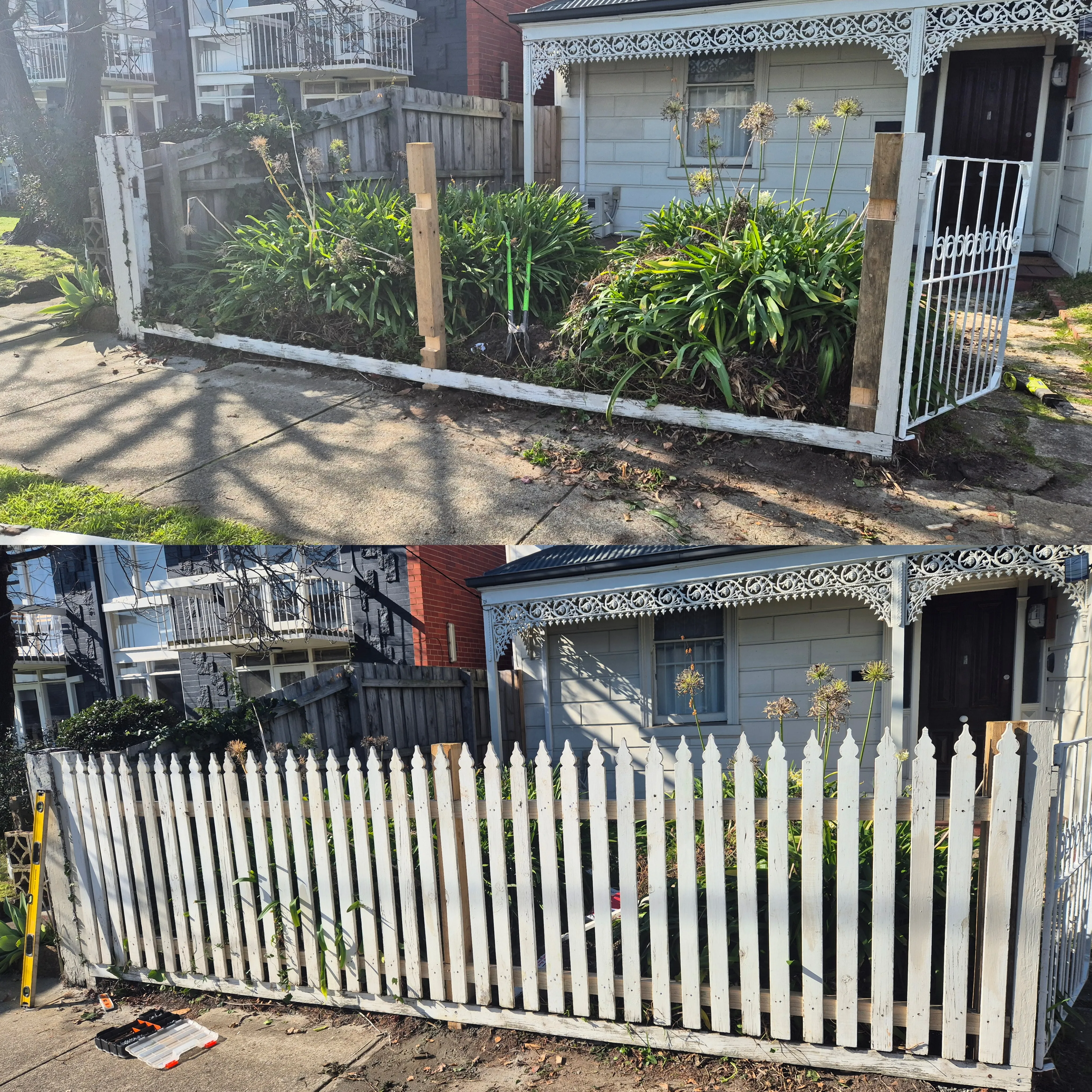 Fence repair near Ormond Melbourne